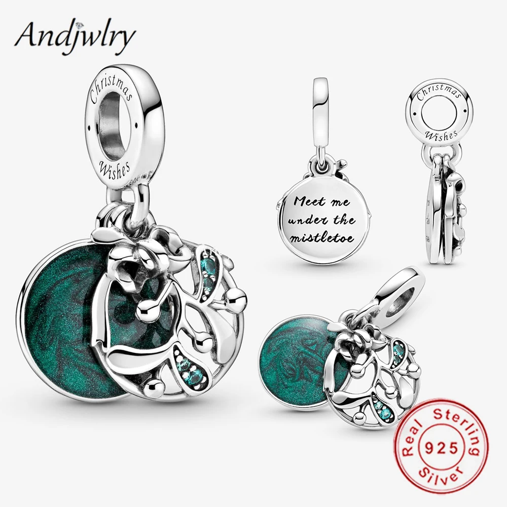 Fit Bracelet Green Zircon Flower Silver 925 Original Christmas Mistletoe Dangle Charm Pendant Bracelet & Bangle Jewelry Berloque
Fit Bracelet Green Zircon Flower Silver 925 Original Christmas Mistletoe Dangle Charm Pendant Bracelet & Bangle Jewelry Berloque