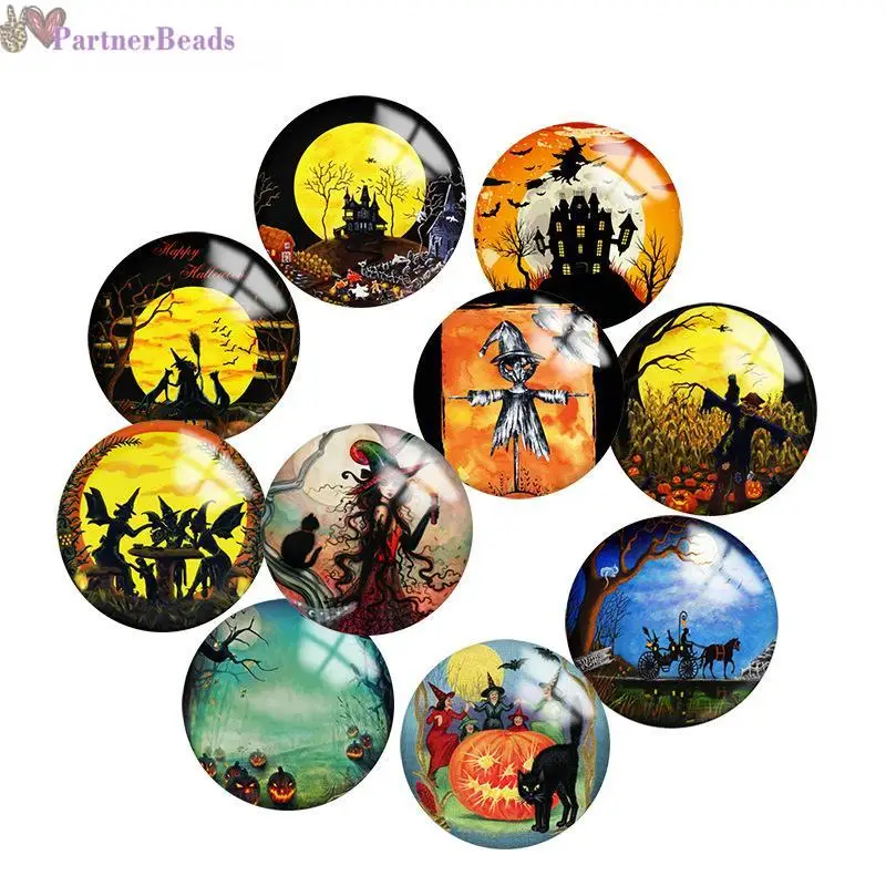 Halloween Round Photo Glass Cabochon Demo Flat Back Making Findings 20mm Snap Button N3711
Halloween Round Photo Glass Cabochon Demo Flat Back Making Findings 20mm Snap Button N3711
