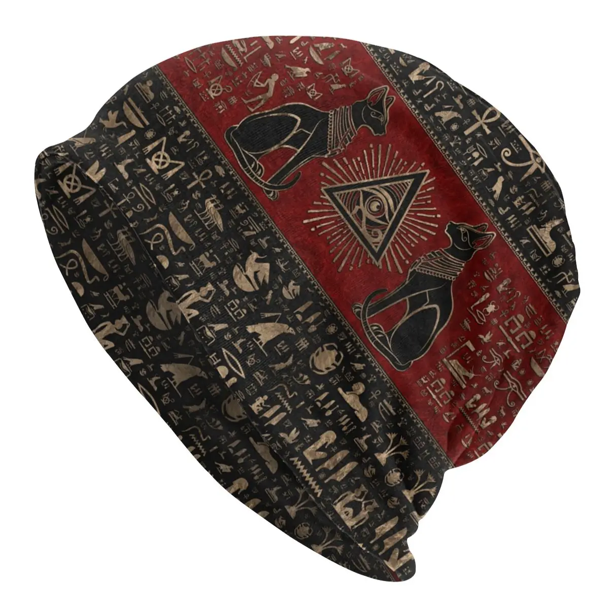 Egyptian Cats And Eye Of Horus Beanies Ancient Egypt Caps Breathable Thermal Autumn Printed Pullover Cap for Adult Turban
Egyptian Cats And Eye Of Horus Beanies Ancient Egypt Caps Breathable Thermal Autumn Printed Pullover Cap for Adult Turban