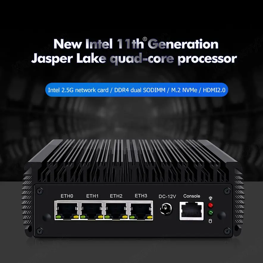 Мини-ПК Pf-Sense 4 LAN i225 2,5 Гбит/с NICs Celeron N5105, четырехъядерный маленький компьютер, роутер, Серверная фреза, устройство брандмауэра
Мини-ПК Pf-Sense 4 LAN i225 2,5 Гбит/с NICs Celeron N5105, четырехъядерный маленький компьютер, роутер, Серверная фреза, устройство брандмауэра