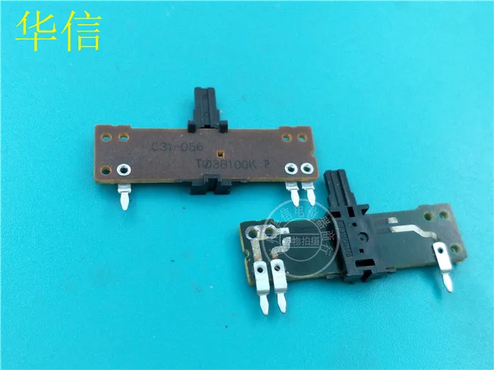 6pcs for Japan NOBLE 40mm straight slide potentiometer C31-056 B100K / single fader handle length 8MM with midpoint
6pcs for Japan NOBLE 40mm straight slide potentiometer C31-056 B100K / single fader handle length 8MM with midpoint