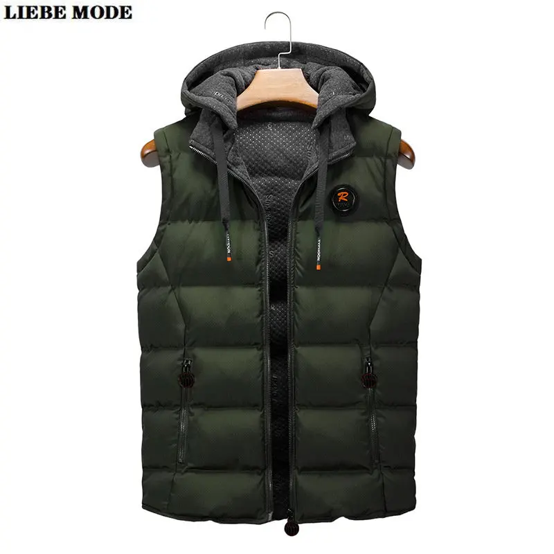 Жилет мужской с капюшоном и хлопковой подкладкой, Повседневная теплая куртка без рукавов, толстая Водонепроницаемая парка, жилет, Осень-зима
Жилет мужской с капюшоном и хлопковой подкладкой, Повседневная теплая куртка без рукавов, толстая Водонепроницаемая парка, жилет, Осень-зима