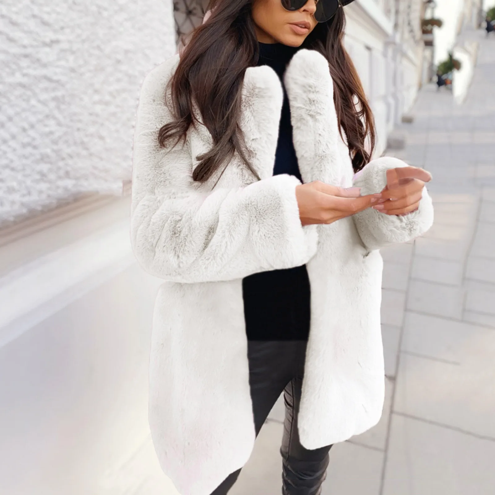 Coat Coat Winter Women Warm Warmth Cardigan Lapel Solid Thick Overcoat Long Fleece Vest Lightweight Fleece Jacket Women Jackets
Coat Coat Winter Women Warm Warmth Cardigan Lapel Solid Thick Overcoat Long Fleece Vest Lightweight Fleece Jacket Women Jackets