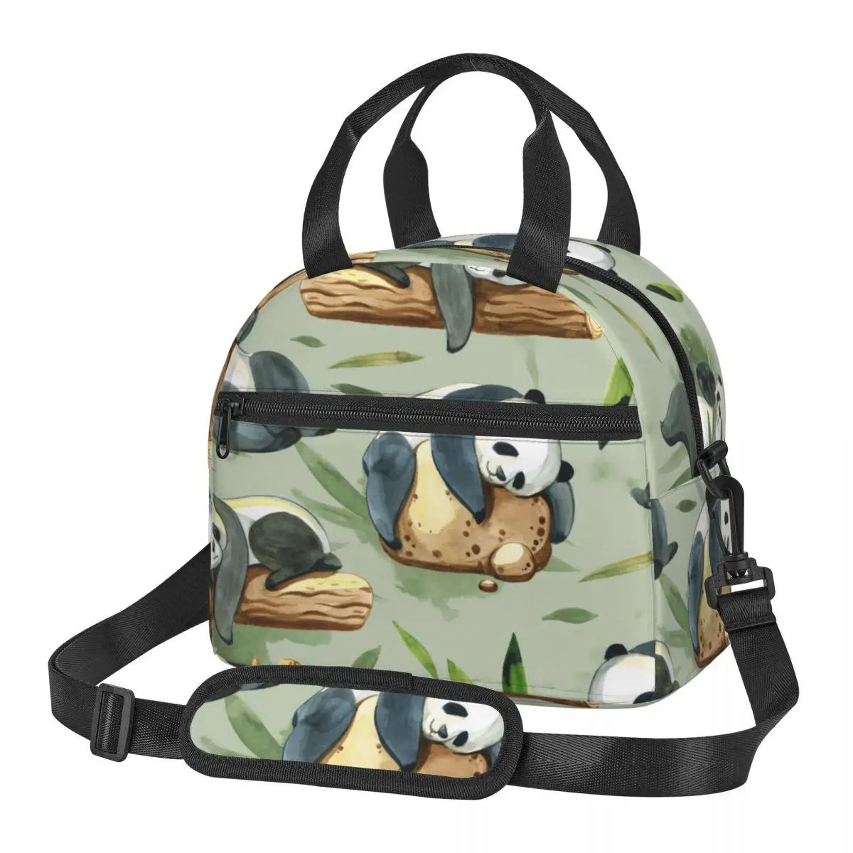 Fresh Cooler Bag Watercolor Panda With Stone Splash And Leaves Portable Thermal Lunch Bag For Women Lunch Box Tote Food Bag
Fresh Cooler Bag Watercolor Panda With Stone Splash And Leaves Portable Thermal Lunch Bag For Women Lunch Box Tote Food Bag