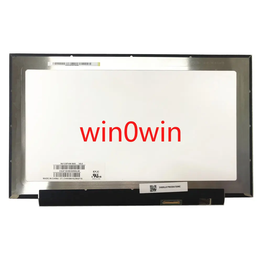 For NV133FHM-N43 V8.0 NV133FHM N43 Laptop Lcd Screen EDP with No Screw Holes