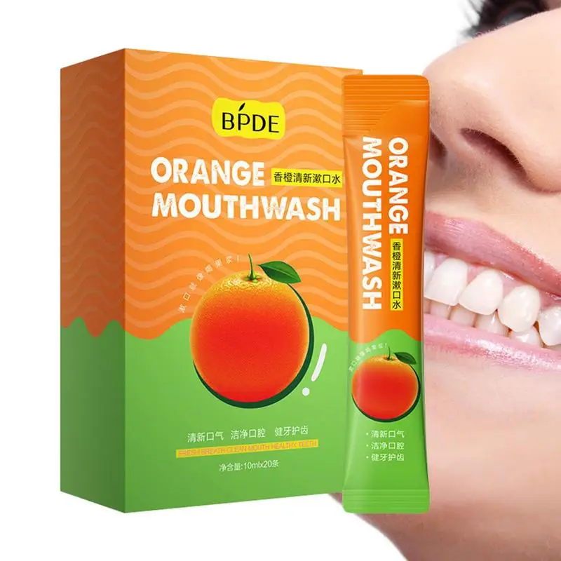 

Watermelon/Orange/Peach Scent Mouthwash Portable Fresh Breath Teeth Stain Removal Mouthwash Oral Cleaning Tools For Travel 10ML