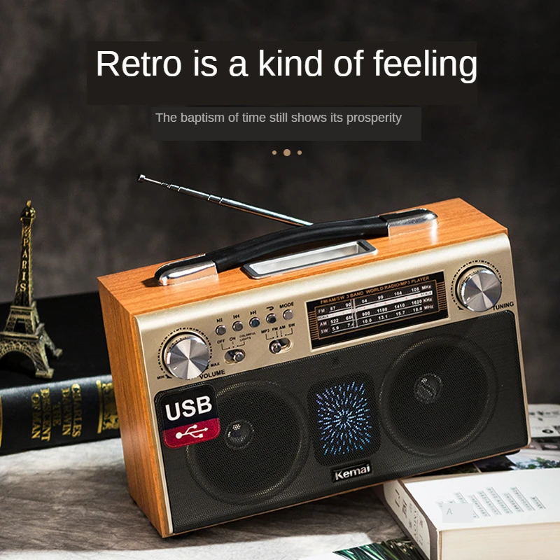 2022 New Retro Bluetooth Speaker Home Rechargeable Portable Radio 3 Band AM FM SW Radio with BT USB TF AUX Player Extension Ante
2022 New Retro Bluetooth Speaker Home Rechargeable Portable Radio 3 Band AM FM SW Radio with BT USB TF AUX Player Extension Ante