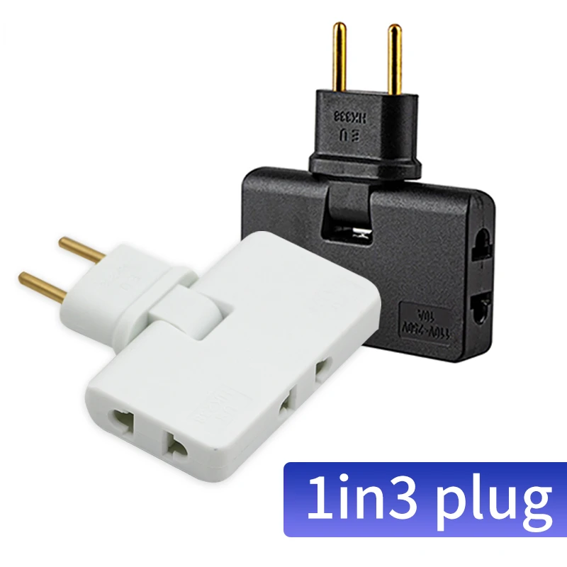 European Standard Plug 1in3 Travel Convenient 180° Rotating Adapter France Germany Sweden Greece Charging Converter New
European Standard Plug 1in3 Travel Convenient 180° Rotating Adapter France Germany Sweden Greece Charging Converter New
