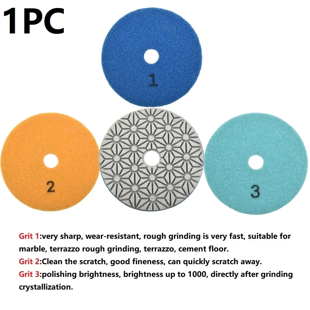 4 Inch 100mm Diamond Water Polishing Pads Refurbishing 3-Step Pads Granite Polishing Tool High Density Diamond Chips Pads
4 Inch 100mm Diamond Water Polishing Pads Refurbishing 3-Step Pads Granite Polishing Tool High Density Diamond Chips Pads