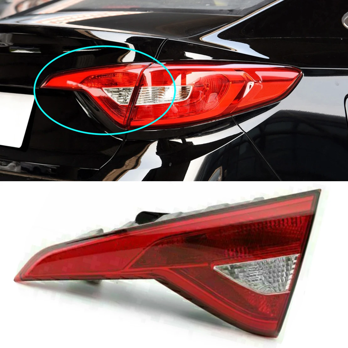 Car Rear Right Inner Tail Light Brake Lamp 92404C2000 Fit for Hyundai Sonata 2015 2016 2017 HY2803124C
Car Rear Right Inner Tail Light Brake Lamp 92404C2000 Fit for Hyundai Sonata 2015 2016 2017 HY2803124C