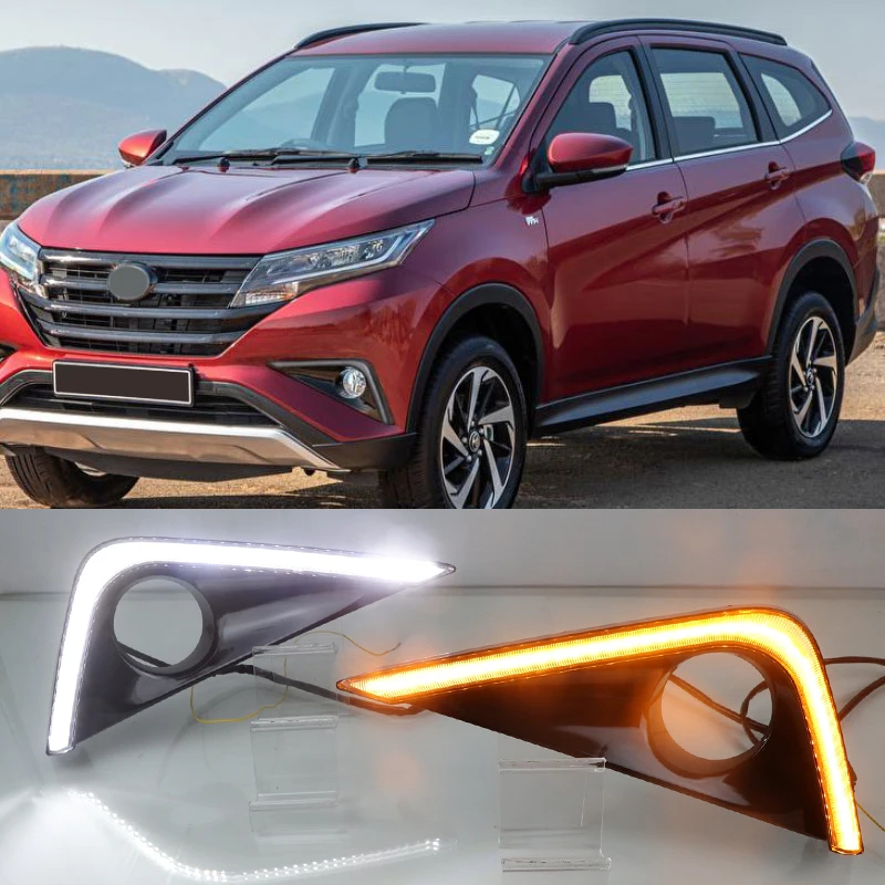 OKEEN 2 шт. светодиодный светильник дневного света для Toyota Rush, 2019, 2020, автомобильный противотуманный светильник с поворотным сигналом, крышка DRL...
OKEEN 2 шт. светодиодный светильник дневного света для Toyota Rush, 2019, 2020, автомобильный противотуманный светильник с поворотным сигналом, крышка DRL...