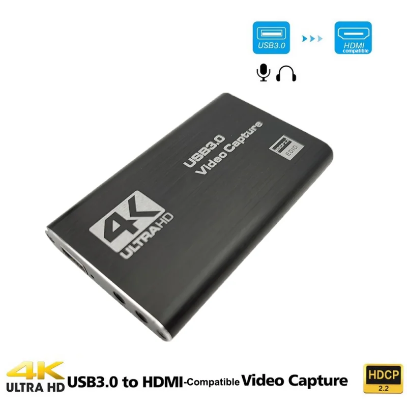 4K HDMI-Compatible Video Capture Card 1080P for Game Recording Plate Live Streaming Box Grabber for PS4 Camera Placa de video
4K HDMI-Compatible Video Capture Card 1080P for Game Recording Plate Live Streaming Box Grabber for PS4 Camera Placa de video