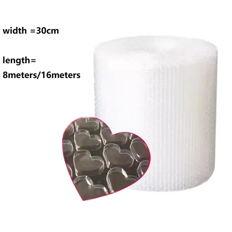 Воздушно-пузырчатая пленка 30 см, рулон 8/16 м 
Воздушно-пузырчатая пленка 30 см, рулон 8/16 м