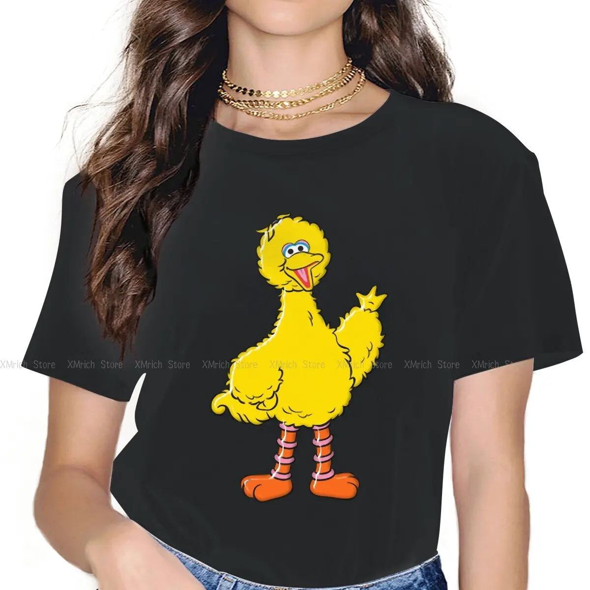 Big Bird Women's T Shirts Sesame Street 80s TV Series Awesome Tees Short Sleeve Crew Neck T-Shirts 100% Cotton Printed Clothes
Big Bird Women's T Shirts Sesame Street 80s TV Series Awesome Tees Short Sleeve Crew Neck T-Shirts 100% Cotton Printed Clothes