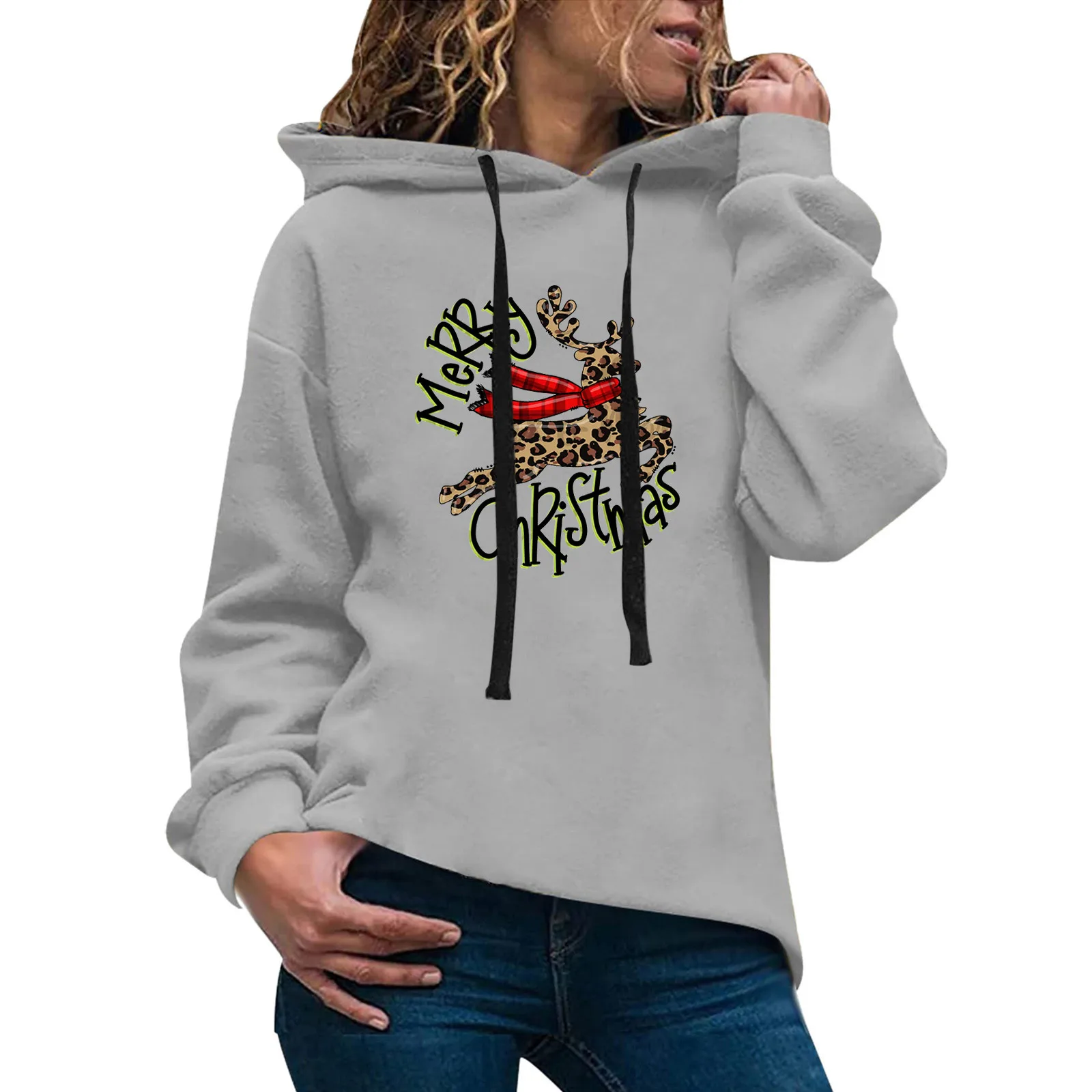 Women Casual Christmas Print Solid Color Hooded Sweatshirt Long Sleeve Sweatshirt Womens Sweat Pants Sweatshirts
Women Casual Christmas Print Solid Color Hooded Sweatshirt Long Sleeve Sweatshirt Womens Sweat Pants Sweatshirts