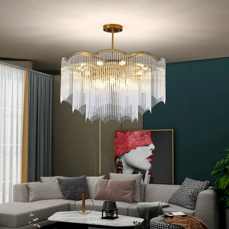 Chandelier Led Art Pendant Lamp Light Nordic modern ceiling is suitable for dining room living decoration home crystal
Chandelier Led Art Pendant Lamp Light Nordic modern ceiling is suitable for dining room living decoration home crystal