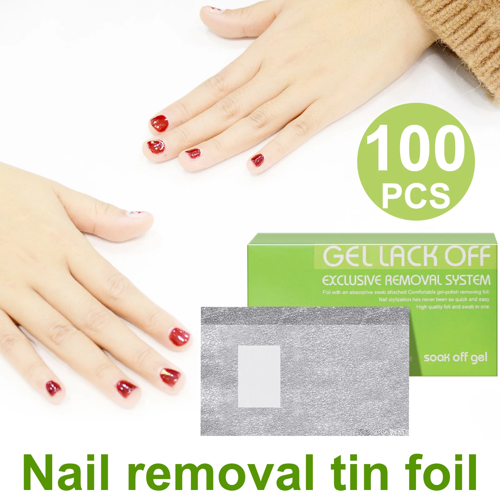 100/Pcs Aluminium Foil Nail Polish Remover Soak Off Acrylic Gel Aluminium Foil Polish Nail Wraps Remover Nail Art Tools
100/Pcs Aluminium Foil Nail Polish Remover Soak Off Acrylic Gel Aluminium Foil Polish Nail Wraps Remover Nail Art Tools