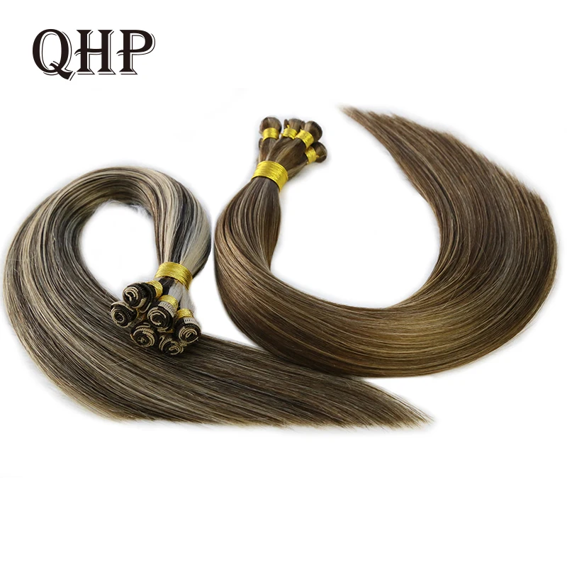 QHP Human Hair Extensions Hand Tied Weft Straight Raw Virgin 100% Human Hair Bundle Brazilian Natural Blonde Hairpiece 100G
QHP Human Hair Extensions Hand Tied Weft Straight Raw Virgin 100% Human Hair Bundle Brazilian Natural Blonde Hairpiece 100G
