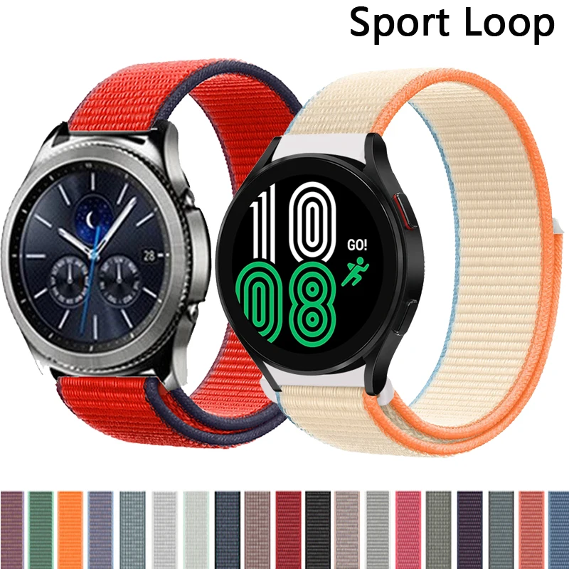 22mm 20mm Strap For Samsung Galaxy watch 4/classic/46mm/Active 2/Gear S3/S2 amazfit Nylon Loop bracelet Huawei GT 2/3 Pro bands
22mm 20mm Strap For Samsung Galaxy watch 4/classic/46mm/Active 2/Gear S3/S2 amazfit Nylon Loop bracelet Huawei GT 2/3 Pro bands