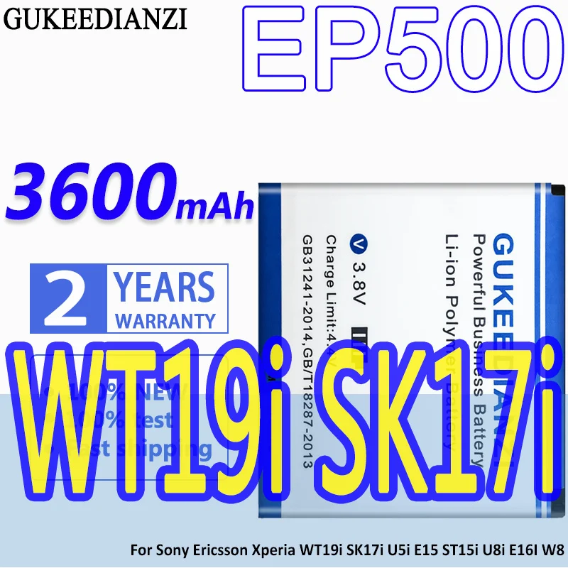 Новый перезаряжаемый аккумулятор EP500 3600 мАч для мобильного телефона Sony Ericsson Xperia WT19i SK17i U5i E15 ST15i U8i E16I W8
Новый перезаряжаемый аккумулятор EP500 3600 мАч для мобильного телефона Sony Ericsson Xperia WT19i SK17i U5i E15 ST15i U8i E16I W8