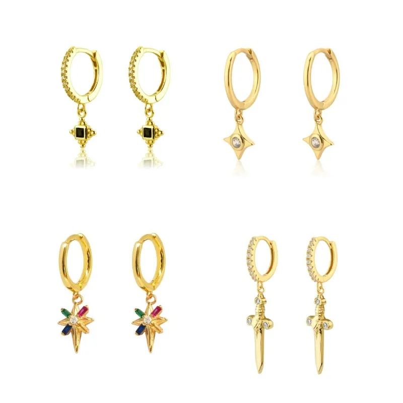 Clear Zircon Dagger Pendant Stud Earring for Women Piercing Ear Ring Rock Punk Party Earings Jewelry Fashion Pendientes Gift
Clear Zircon Dagger Pendant Stud Earring for Women Piercing Ear Ring Rock Punk Party Earings Jewelry Fashion Pendientes Gift