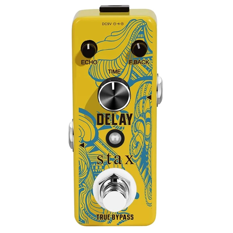 Stax педаль задержки для гитары, аналоговая фотография для электрической гитары, время задержки 25 мс-600 мс, чистая аналоговая цепочка задержки 
Stax педаль задержки для гитары, аналоговая фотография для электрической гитары, время задержки 25 мс-600 мс, чистая аналоговая цепочка задержки