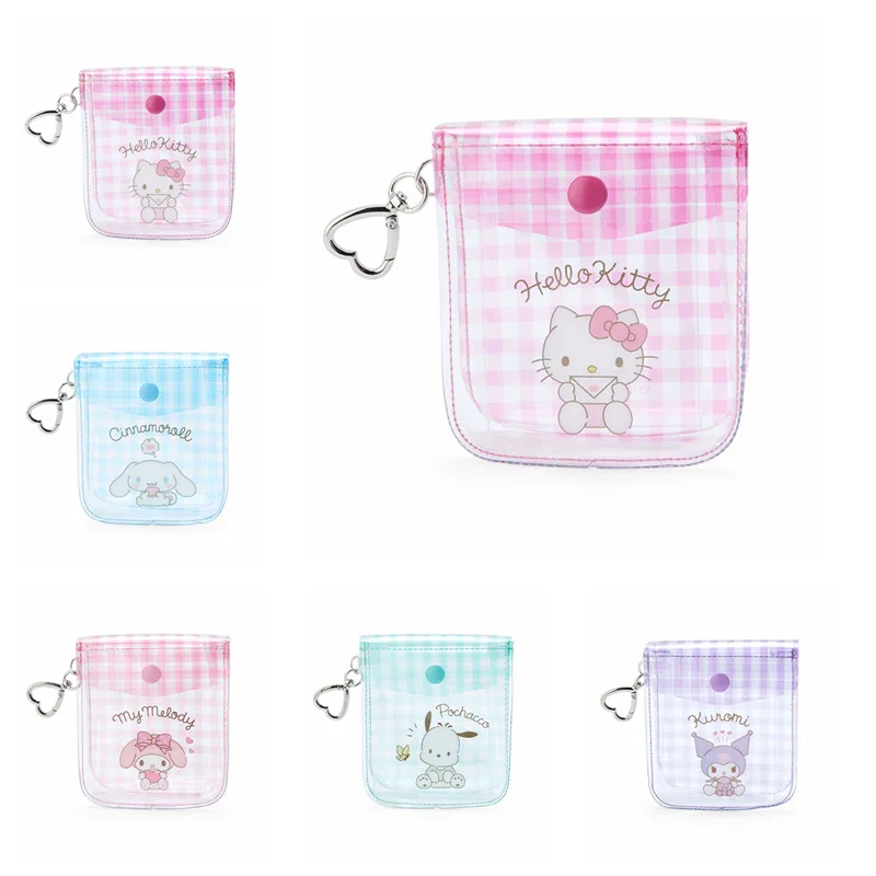 Мультяшная милая серия Sanrio, мини-сумка для шахматной доски, аниме Hello Kitty Kuromi, прозрачная сумка для хранения из ПВХ, детский мини-кошелек для монет, кошелек
Мультяшная милая серия Sanrio, мини-сумка для шахматной доски, аниме Hello Kitty Kuromi, прозрачная сумка для хранения из ПВХ, детский мини-кошелек для монет, кошелек