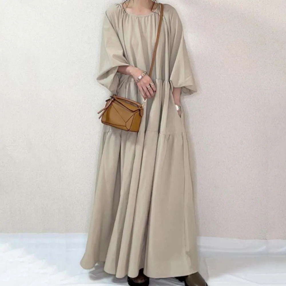 Women's Dress Spring Summer 2022 New Long Lantern Sleeve Loose Patchwork Solid Color Fashion Elegant Dresses For Women
Women's Dress Spring Summer 2022 New Long Lantern Sleeve Loose Patchwork Solid Color Fashion Elegant Dresses For Women