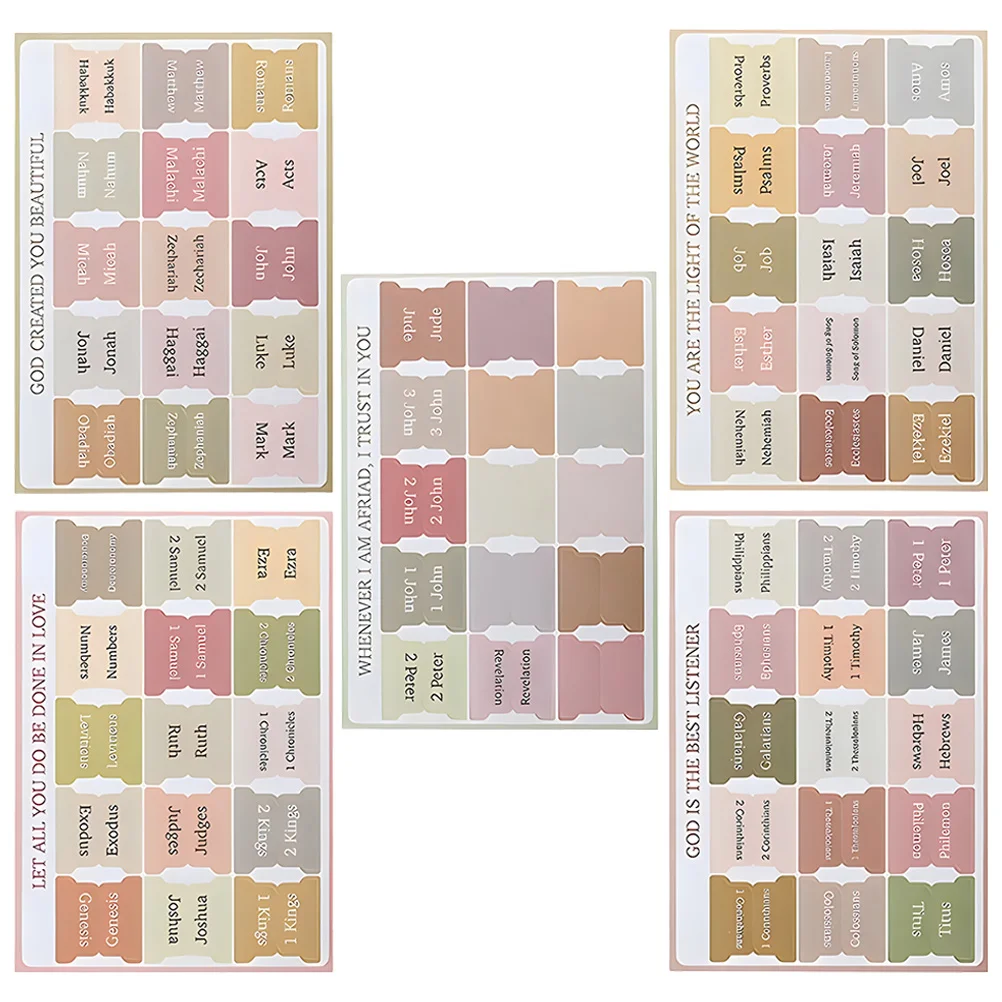 5 Sheets Decorative Book Tabs Bible Study Tags Index Accessories Paper Women Cross
5 Sheets Decorative Book Tabs Bible Study Tags Index Accessories Paper Women Cross