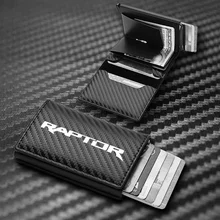 For RAPTOR Ecosport Explorer Cardholder Carbon Fiber Rfid Credit Card Holder Men Wallets Bank Cardholder PU Leather Wallets 2023