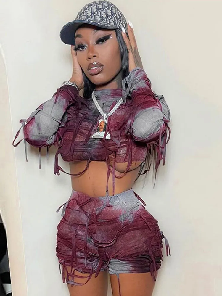 Long Sleeve Matching Crop Tops 2 Piece Sets Women Fashion High Waist Shorts Suits 2022 Autumn Sexy Print Bodycon Outfits
Long Sleeve Matching Crop Tops 2 Piece Sets Women Fashion High Waist Shorts Suits 2022 Autumn Sexy Print Bodycon Outfits