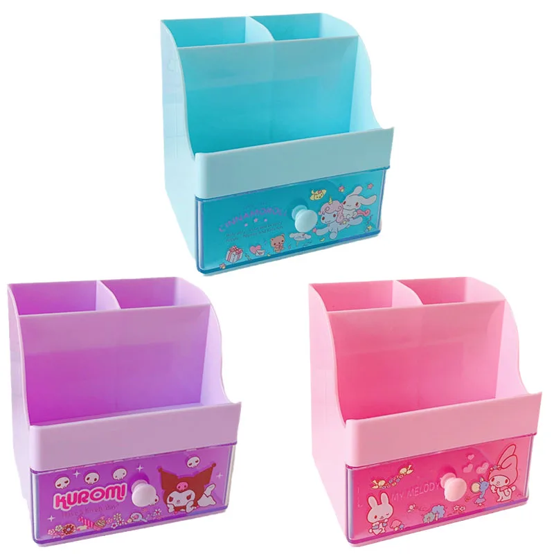 Sanrioed Cartoon Anime My Melody Cinnamoroll Kuromi Pen Holder Kawaii Desktop Sundries Student Stationery Drawer Storage Boxs
Sanrioed Cartoon Anime My Melody Cinnamoroll Kuromi Pen Holder Kawaii Desktop Sundries Student Stationery Drawer Storage Boxs
