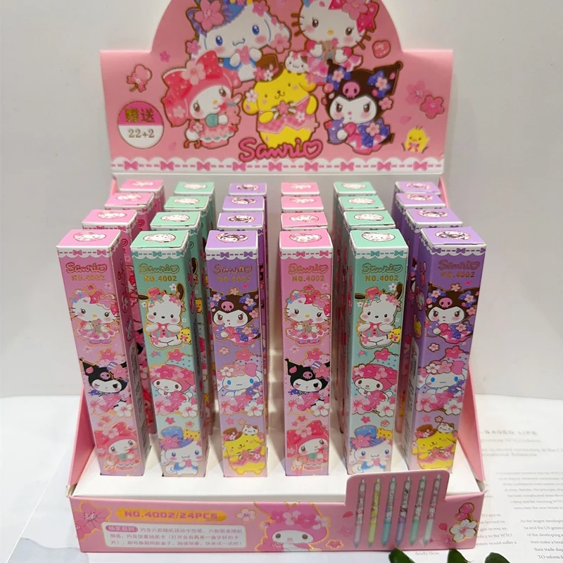 24 шт. мультяшная гелевая ручка Sanrio Kuromi Cinnamoroll Melody Аниме Фигурка школьные принадлежности подарок для девочек канцтовары оптом
24 шт. мультяшная гелевая ручка Sanrio Kuromi Cinnamoroll Melody Аниме Фигурка школьные принадлежности подарок для девочек канцтовары оптом