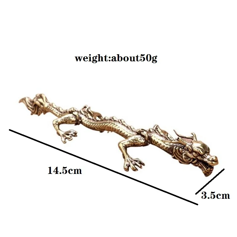Pure Copper Zodiac Dragon Ornament Antique Bronze Beard Dragon Statue Vintage Brass Animal Miniature Figurines Desk Decor Crafts
Pure Copper Zodiac Dragon Ornament Antique Bronze Beard Dragon Statue Vintage Brass Animal Miniature Figurines Desk Decor Crafts