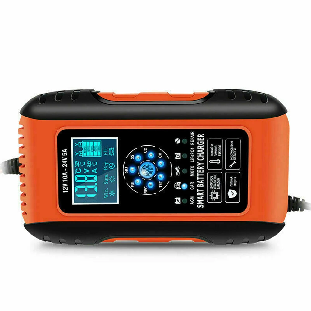 Charger Battery 23x13.5x7.5 Cm Intelligent LCD Protects Pulse Repair Starter Universal 6-180Ah 7-Stage Car New
Charger Battery 23x13.5x7.5 Cm Intelligent LCD Protects Pulse Repair Starter Universal 6-180Ah 7-Stage Car New
