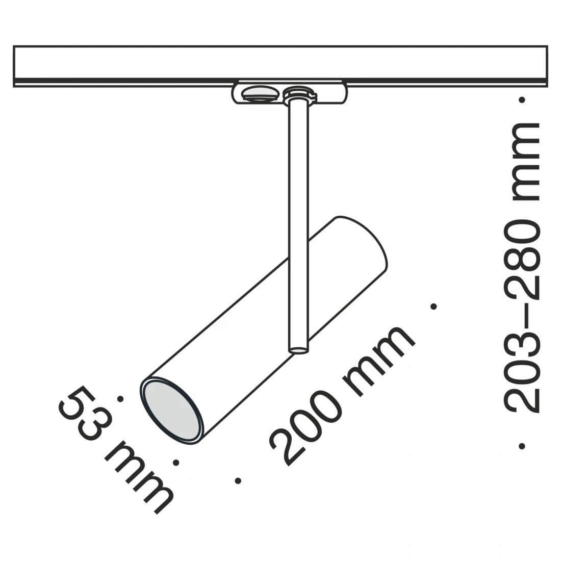 Трековый светильник Track lamps TR005-1-GU10-B Maytoni | Лампы и освещение
