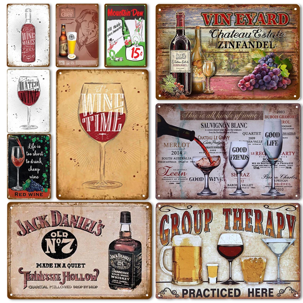 Wine Poster Retro Metal Wall Art Vintage Alcohol Metal Tin Sign Bar Pub Club Tin Painting for Garden Bar Wall Pendant Plaques
Wine Poster Retro Metal Wall Art Vintage Alcohol Metal Tin Sign Bar Pub Club Tin Painting for Garden Bar Wall Pendant Plaques