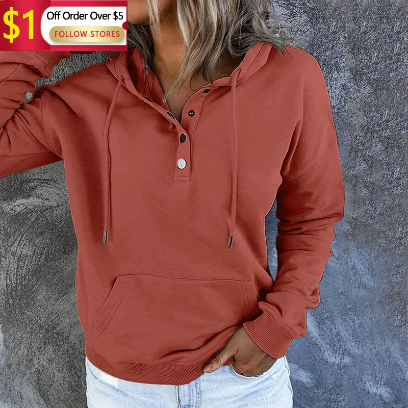 Women'S Casual Hoodie Pullover Drawstring Long Sleeved Sweatshirt Autumn Outfit With Pockets Outdoor Jackets
Women'S Casual Hoodie Pullover Drawstring Long Sleeved Sweatshirt Autumn Outfit With Pockets Outdoor Jackets