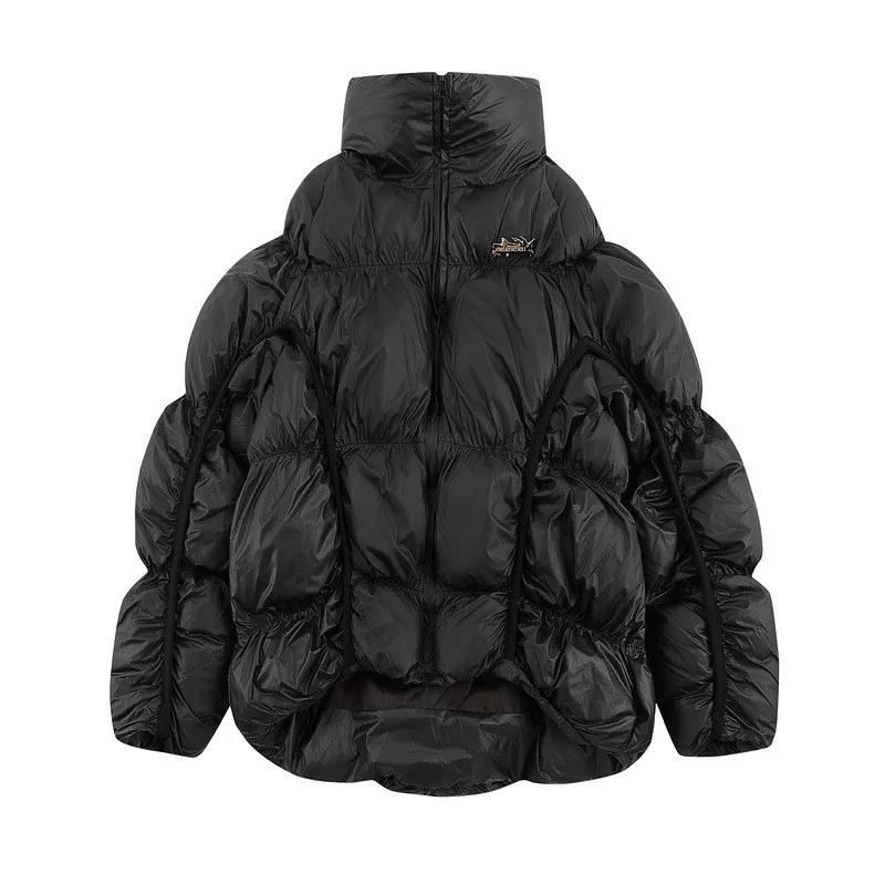 

Модная уличная куртка-пуховик с хлопковой подкладкой, толстые теплые пышные парки, дизайнерское теплое пальто, верхняя одежда с защитой от ...