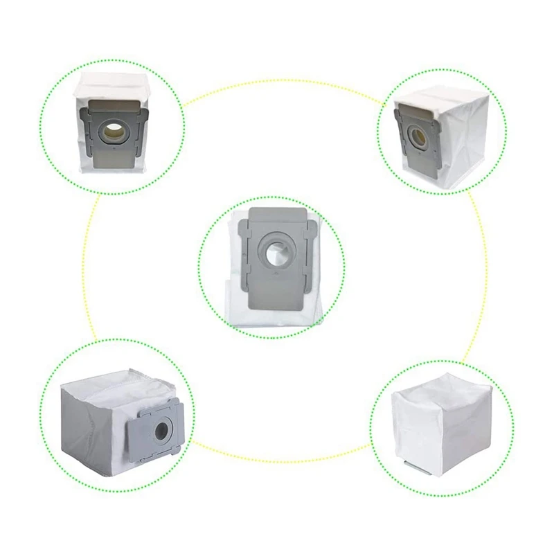 Вакуумные мешки для пыли 5 упаковок совместимы с Irobot Roomba I7 +/I7 Plus удаления грязи