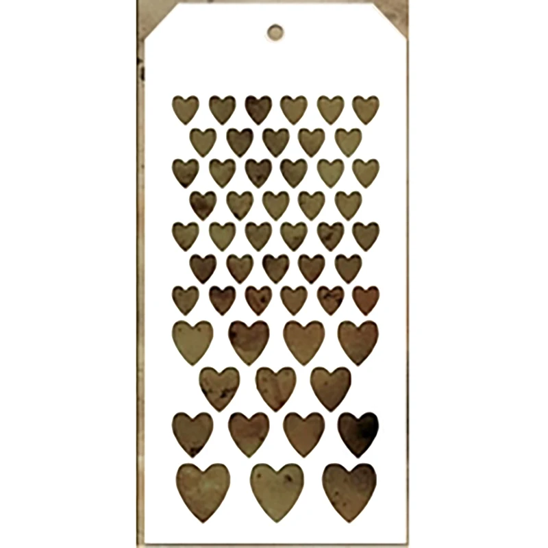 2021 New Label Tag Plastic Stencil For Craft Making Heart Pattern Scrapbooking Background Greeting Card No Metal Cutting Dies
2021 New Label Tag Plastic Stencil For Craft Making Heart Pattern Scrapbooking Background Greeting Card No Metal Cutting Dies