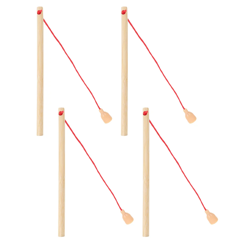 4 Pcs Wooden Fishing Rod Interactive Toys Magnetic Poles Kids Storage Bag Rods Child Playset
4 Pcs Wooden Fishing Rod Interactive Toys Magnetic Poles Kids Storage Bag Rods Child Playset