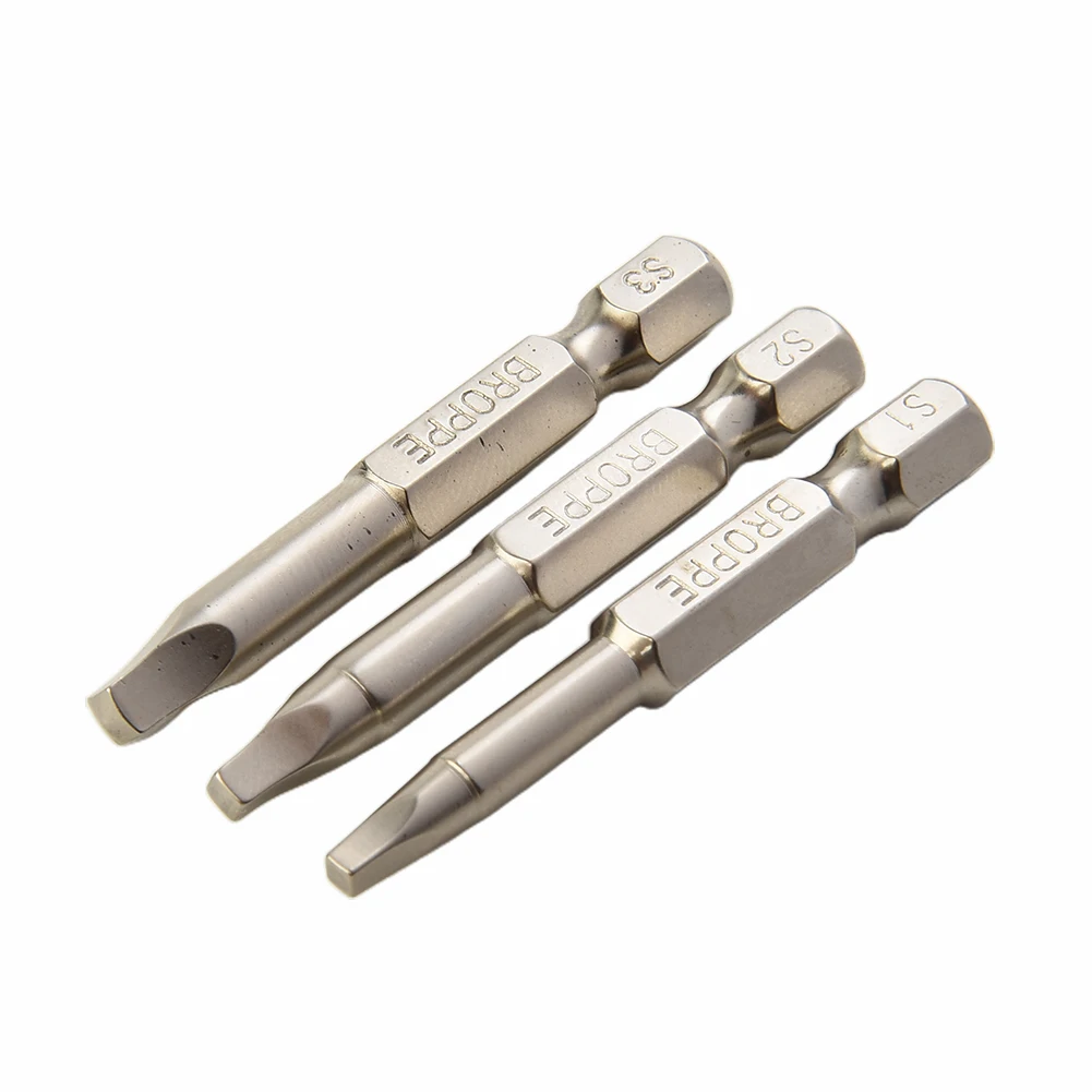 3Pcs Electric Driver Bits 50mm Magnetic Square Head Screwdriver Bits 1/4 Inch Hex Shank Square Head For Screwdrivers/Drills
3Pcs Electric Driver Bits 50mm Magnetic Square Head Screwdriver Bits 1/4 Inch Hex Shank Square Head For Screwdrivers/Drills