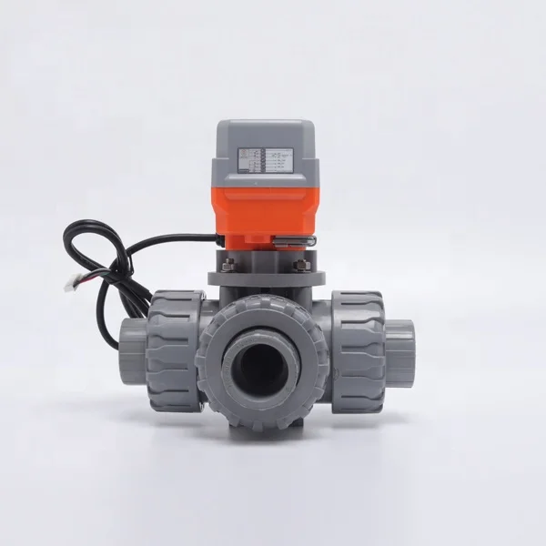 DN25-1 "DC24V UPVC Электрический привод, 3-ходовой моторизованный шаровой водяной клапан ANSI/DIN/NPT/BSPT
DN25-1 "DC24V UPVC Электрический привод, 3-ходовой моторизованный шаровой водяной клапан ANSI/DIN/NPT/BSPT