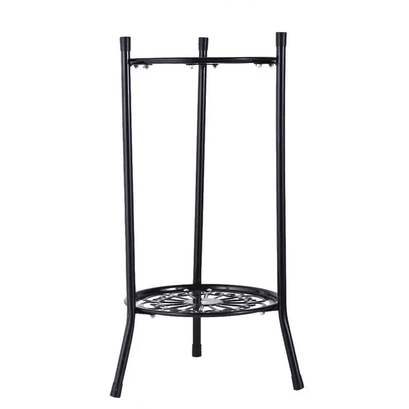 

European Simple Style Wrought Iron Landing Flower Racks MultiTier Wrought Iron Stand For Balcony Room Shelf Bedroom Holder