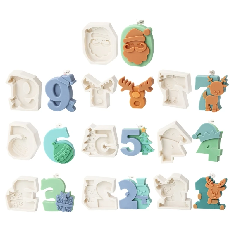 Формы для изготовления свечей, форма для изготовления мыла, форма рождественских чисел, форма для изготовления «сделай сам»