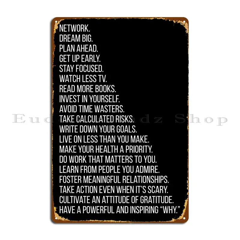 Motivational Inspirational Metal Sign Home Personalized Plaques Garage Personalized Tin Sign Poster
Motivational Inspirational Metal Sign Home Personalized Plaques Garage Personalized Tin Sign Poster