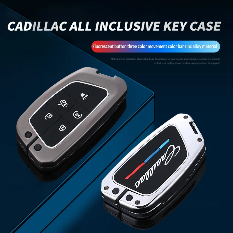 Zinc Alloy Silicone Car Key Case Cover Holder Key Bag Shell Full Protection For Cadillac CT4 CT4-V CT5 Auto Interior Accessories
Zinc Alloy Silicone Car Key Case Cover Holder Key Bag Shell Full Protection For Cadillac CT4 CT4-V CT5 Auto Interior Accessories