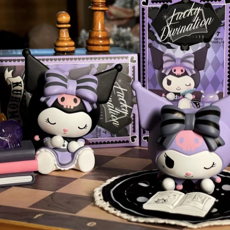 Новинка Sanrio счастливая серия мечта Kawaii Kuromi загадочная коробка Хэллоуин игрушки