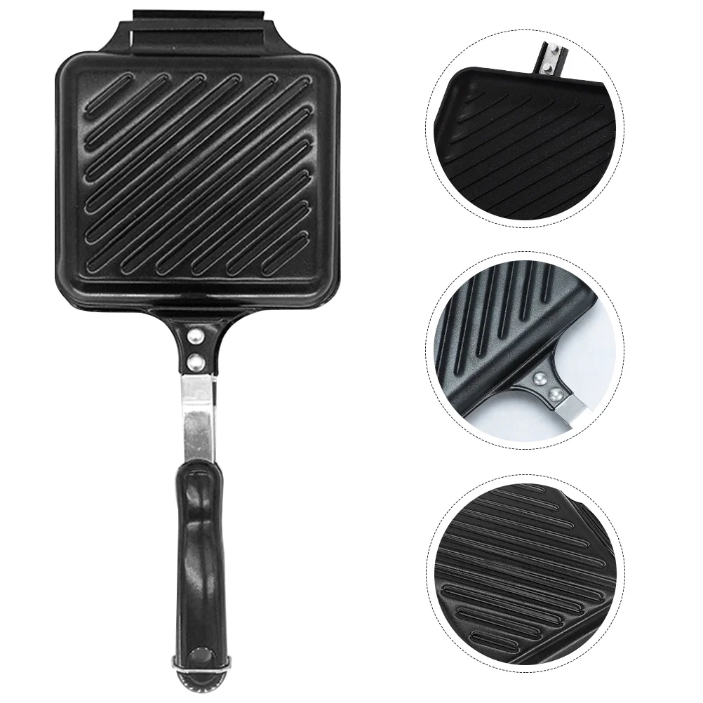 Sandwich Pan Practical Cookware Kitchen Bread Frying Supplies Square Camping Maker Baking Plate Iron Snack Non Stick Utensils
Sandwich Pan Practical Cookware Kitchen Bread Frying Supplies Square Camping Maker Baking Plate Iron Snack Non Stick Utensils